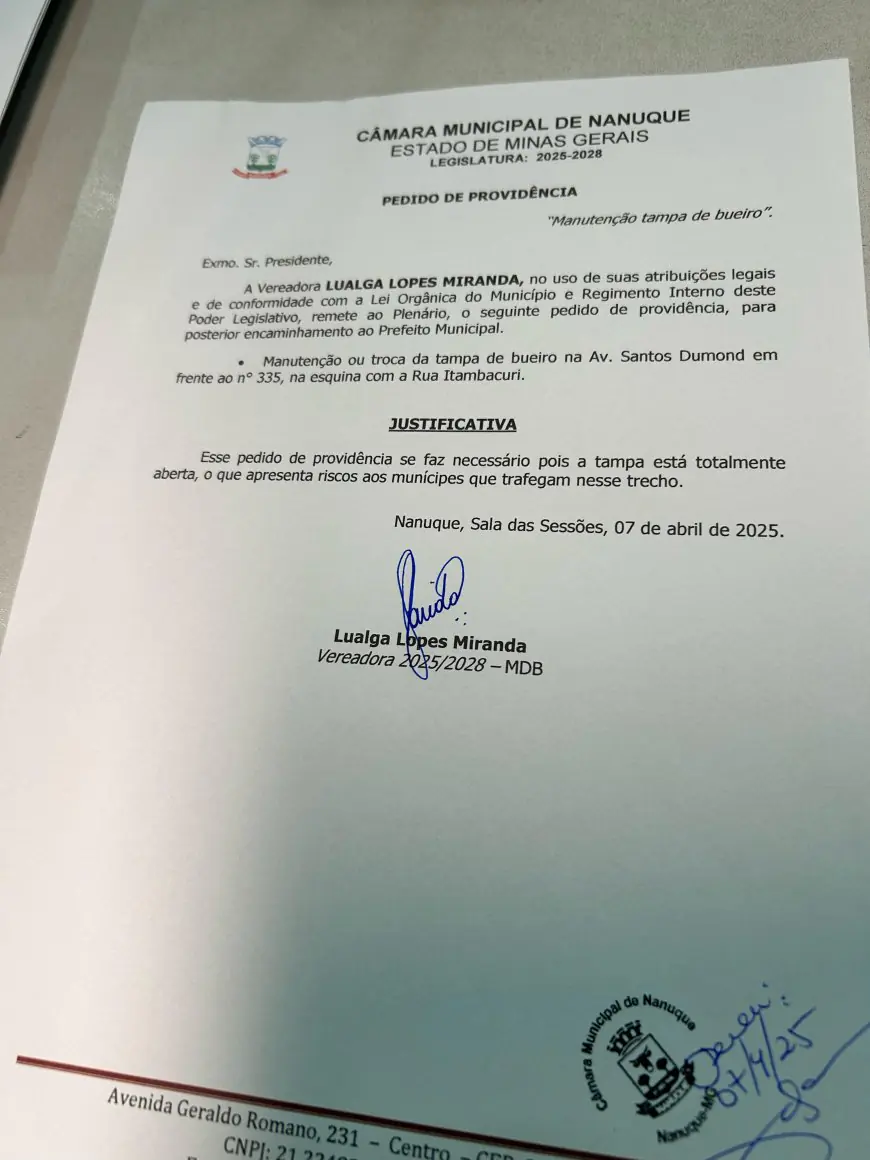 vereadora Lualga Lopes  propõe lei que impede corte de água e luz antes do fim de semana