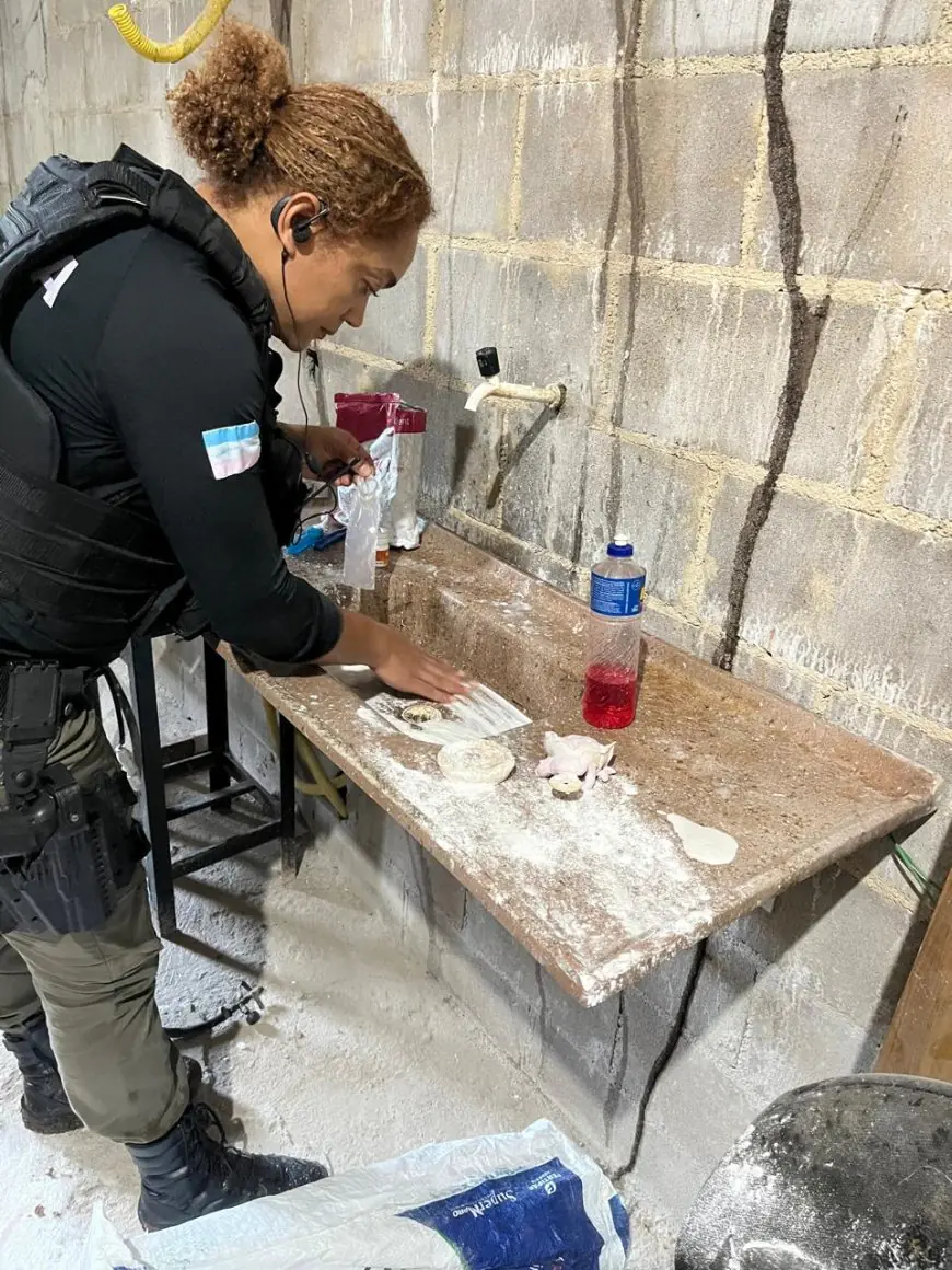 Polícia Civil apreende droga misturada com gesso e prende homem por tráfico em Linhares